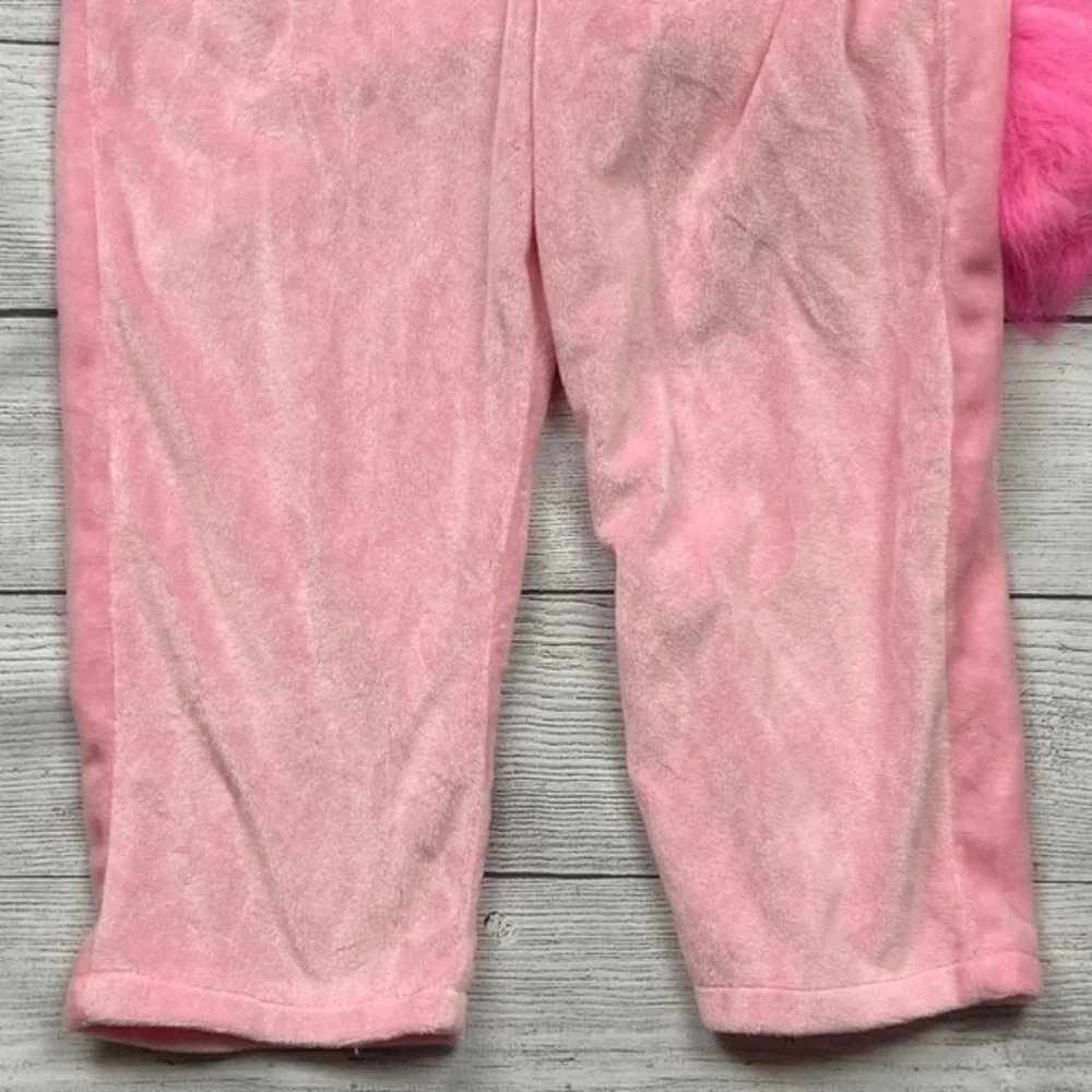 Pink Velour Unicorn Halloween Costume Toddler Girls Size 3 to 4 Years